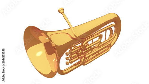 euphonium ユーフォニアム 3DCGレンダリング画像 透過png