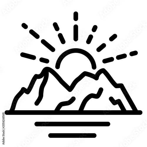 Mountain Sunrise Icon