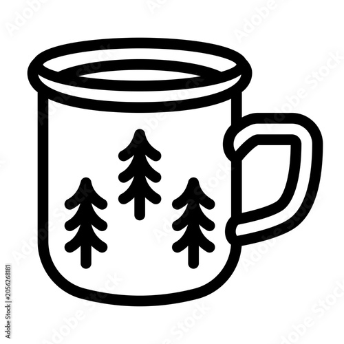 Camping Mug Icon