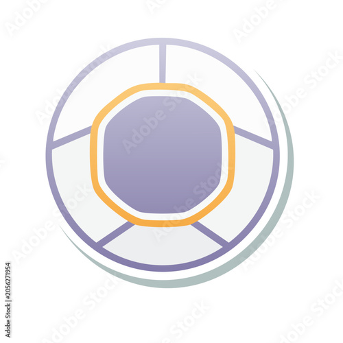 Flat design loading progress icon