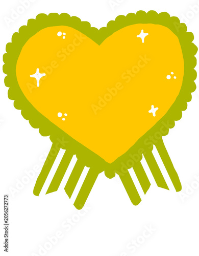 heart badge illustration
