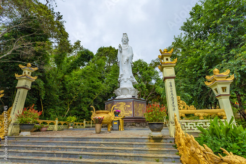 View of Khanh Lam pagoda in Mang Den in Vietnam which is a very famous destination of Quang Ngai