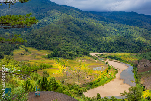 View of Kon Tu Rang in Mang Den in Vietnam which is a very famous destination of Quang Ngai