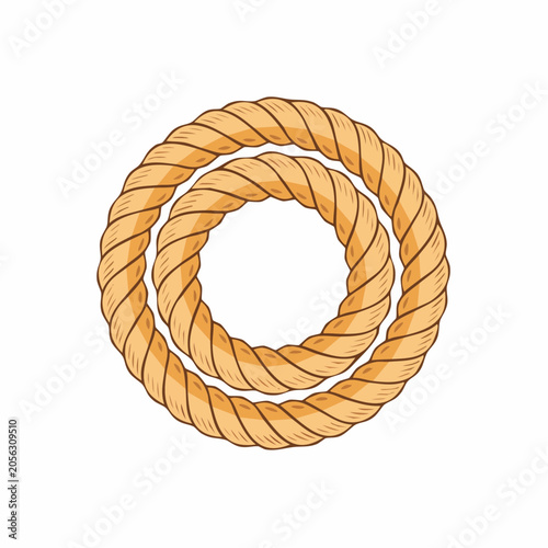 Twisted Rope Circle Illustration