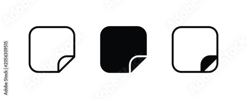 Φωτογραφία Sticker icon set