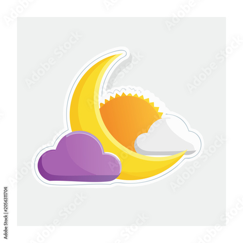 Flat design banana smoothie in glass
