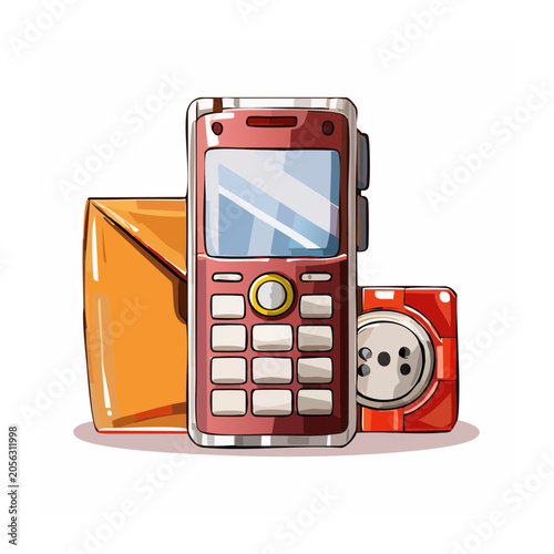 Retro radio with cassette tape isolated