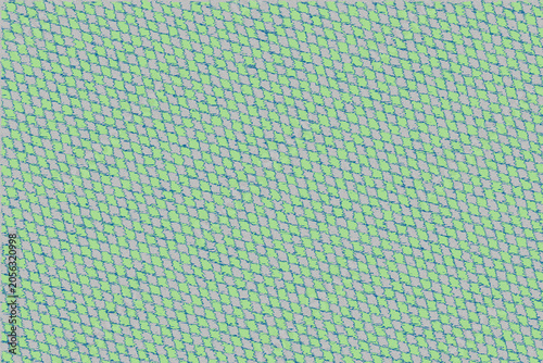Textured fabric in pastel green and purple pattern  