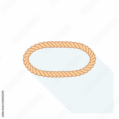 Oval Rope Frame with Shadow