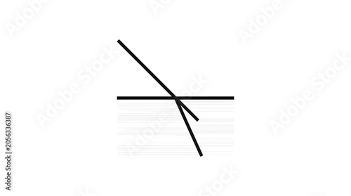 Abstract Geometric Lines Intersection