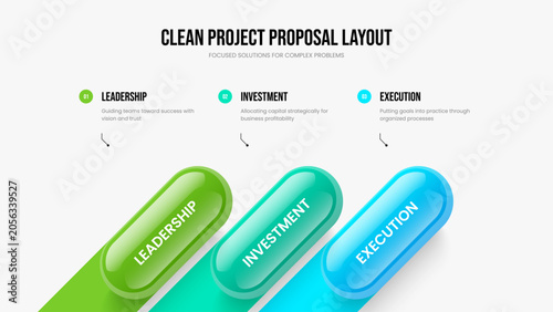 Foto Corporate Plan Presentation Template Vector Illustration
