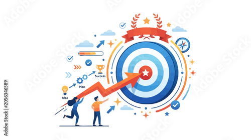 Business Goal Achievement with Strategy and Success Elements