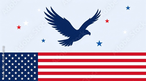 vector background for the Independence Day celebration of the United States of America / USA