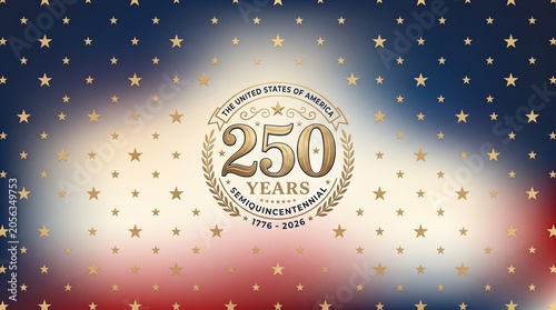 vector background for the 250 years of Independence celebration of the United States of America / USA