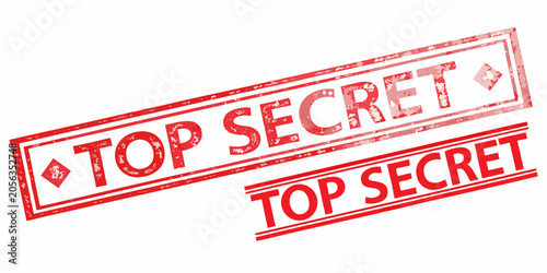 Photos Top secret rubber stamp vector illustration with a grunge aesthetic