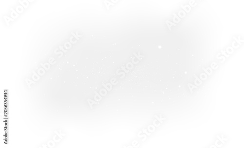 Realistic Snowfall Overlay with Floating Winter Particles PNG