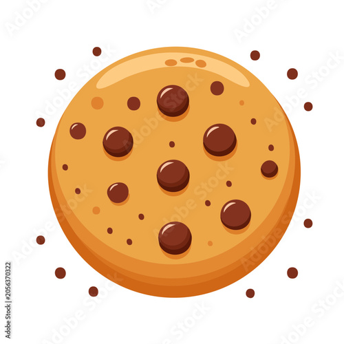 Flat design donut with sprinkles and holes