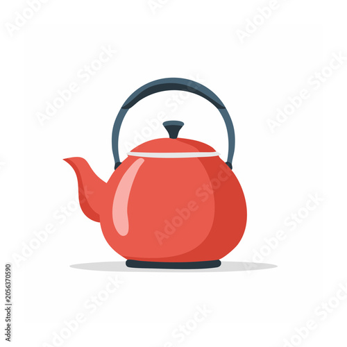 Red heart with black ribbon on white background