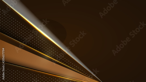 abstract elegant black gold background design with copy space