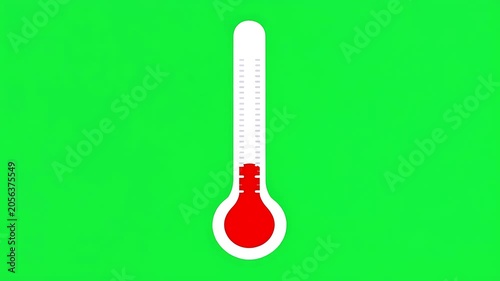 Medical Thermometer Green Screen Healthcare Asset