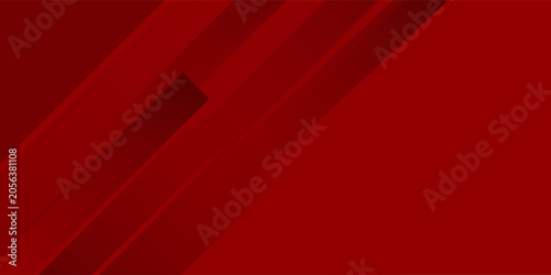 Bild auf Leinwand Red line with white architecture futuristic background minimal concept vector illustration subtle design