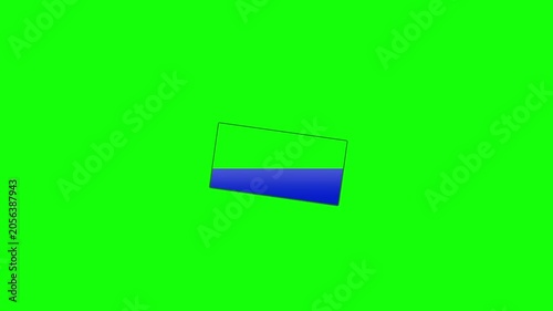 Box Wave Animation on Green Screen, Seamless Loop Background