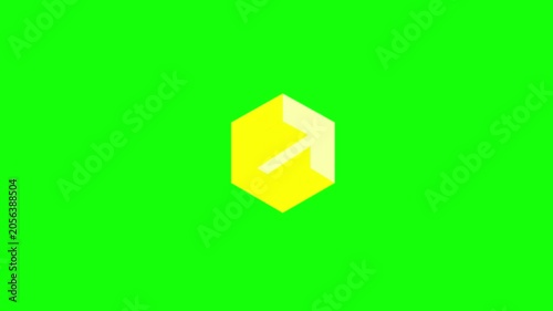Gold Animation on Green Screen