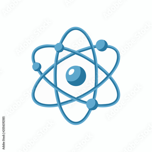 Stylized Atom Model Icon