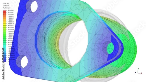 Mechanic simulation engineering - Stress and breakpoint analysis of Mechanical part under force and moment conditions