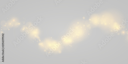 Bright golden dust sparkles with fine glowing particles. Soft shimmer adds a luxurious touch. Great for premium designs. PNG