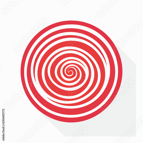 Red and White Swirl Pattern
