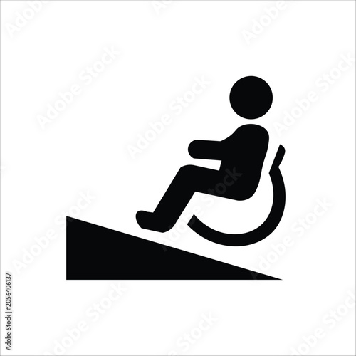 Fotografi ramp icons. simple solid vector illustration
