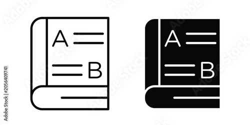 Billede på lærred Dictionaries icon