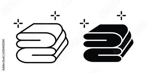 фотографія Neat fold clothes icon
