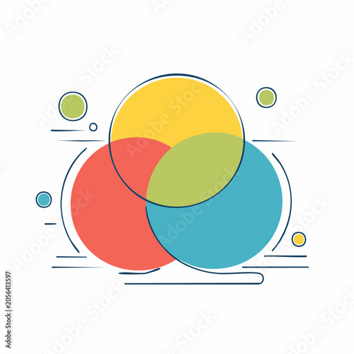 Venn Diagram with Three Overlapping Circles
