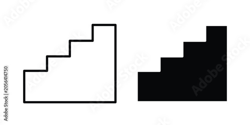 Bild auf Leinwand Stairs icon