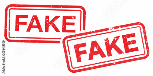 Valokuva Fake rubber stamp vector illustration with a distressed grunge aesthetic