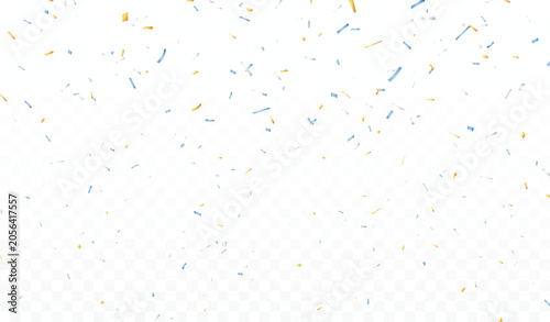 Fotografie Celebration Argentina national color confetti with ribbon, perfect for season fe