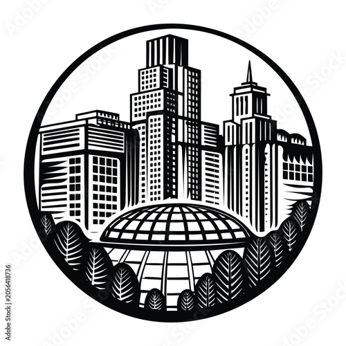 city vector illustration