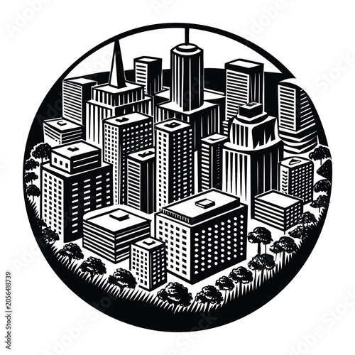 city vector illustration