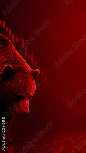 red bear market background