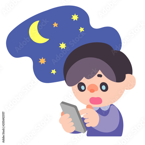 夜遅くまでSNS