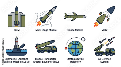Foto Intercontinental Ballistic Missile Launch Vehicle System.