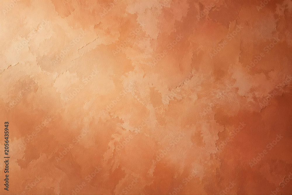 Fototapeta premium Rough textured plaster wall background in warm beige tones