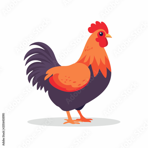 Stylized Rooster Illustration