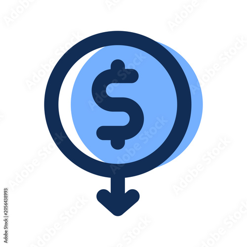 expense filled line icon