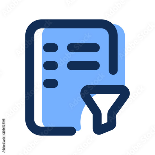 task filter filled line icon