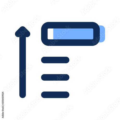 task priority filled line icon