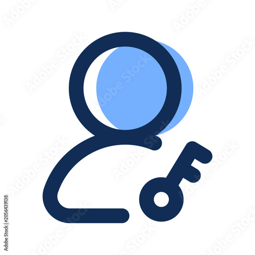 user access filled line icon