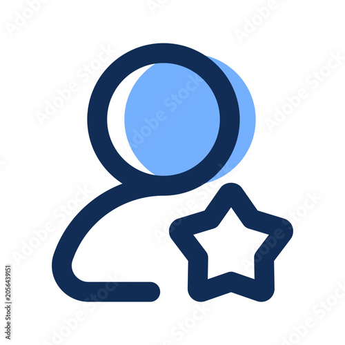 user role filled line icon
